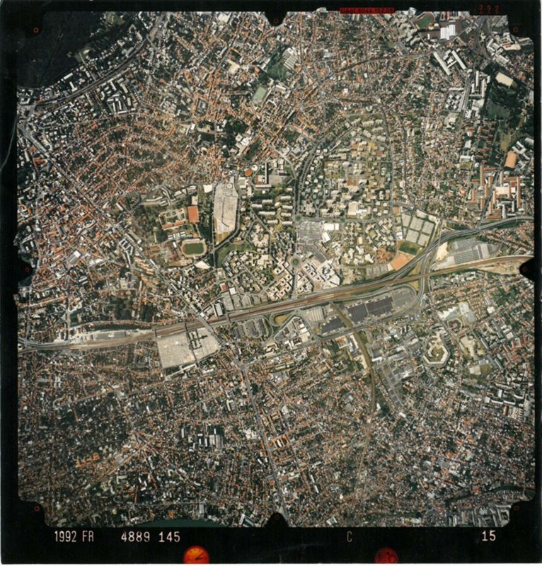 Vue aérienne de Fontenay-sous-Bois, 1992.