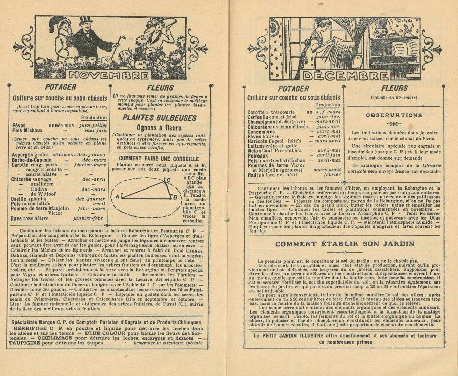 Mois de novembre et décembre