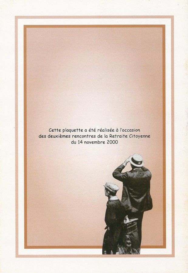 Paroles données au fil du temps, 4ème de couverture